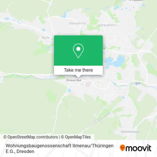 Карта Wohnungsbaugenossenschaft Ilmenau / Thüringen E.G.