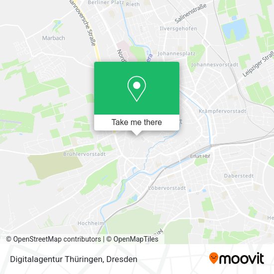 Карта Digitalagentur Thüringen
