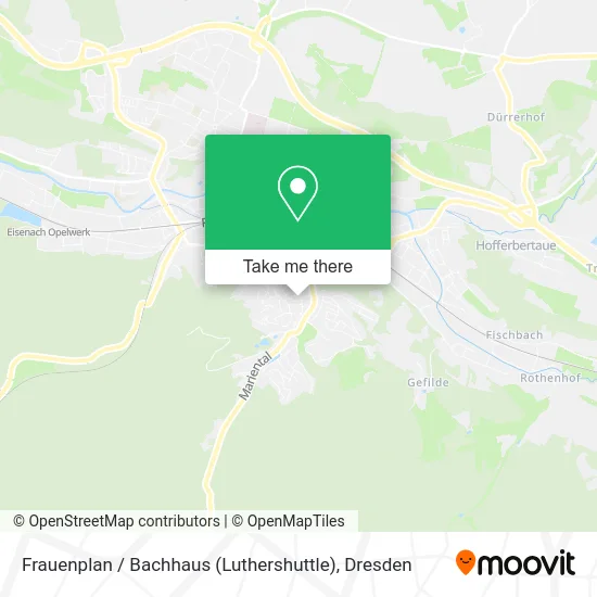 Карта Frauenplan / Bachhaus (Luthershuttle)