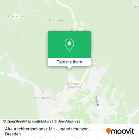 Карта Alte Aschbergschanze Mit Jugendschanzen