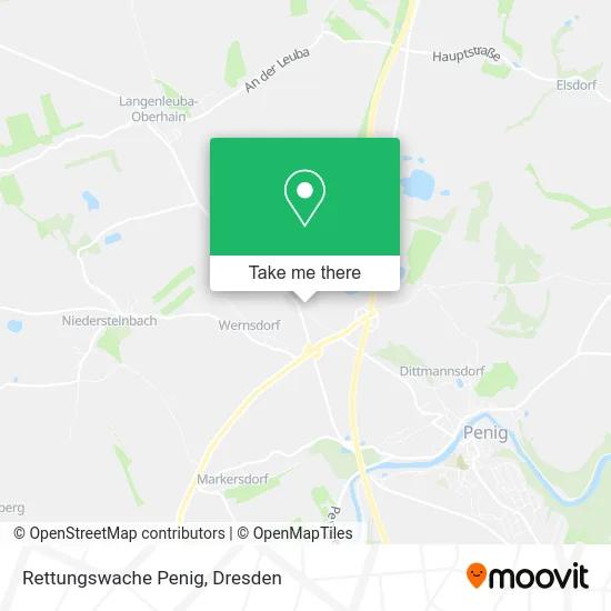 Rettungswache Penig map