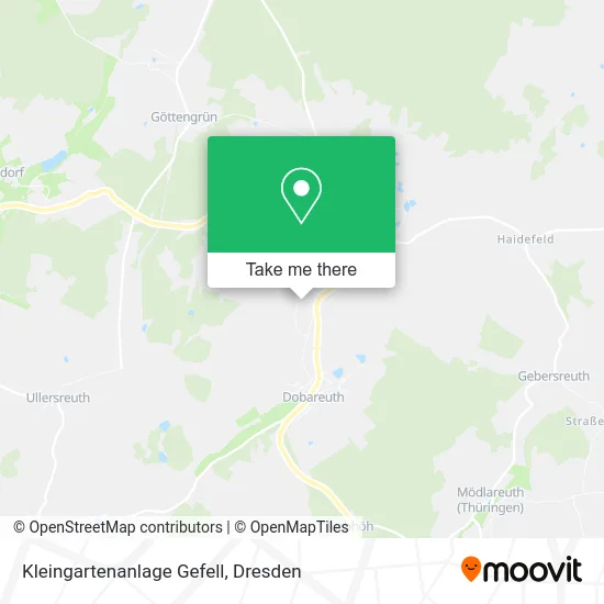 Карта Kleingartenanlage Gefell