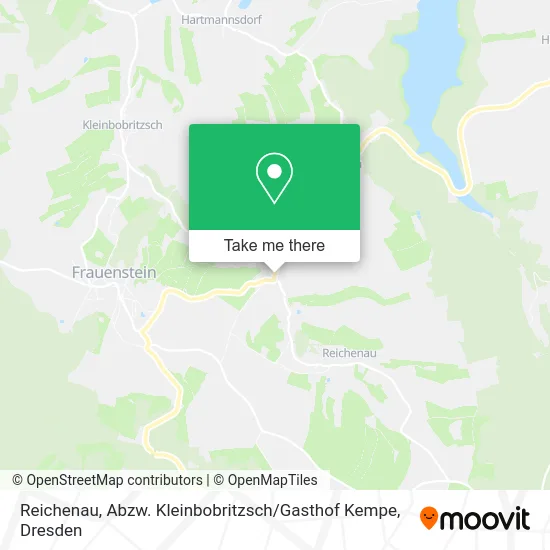 Карта Reichenau, Abzw. Kleinbobritzsch / Gasthof Kempe