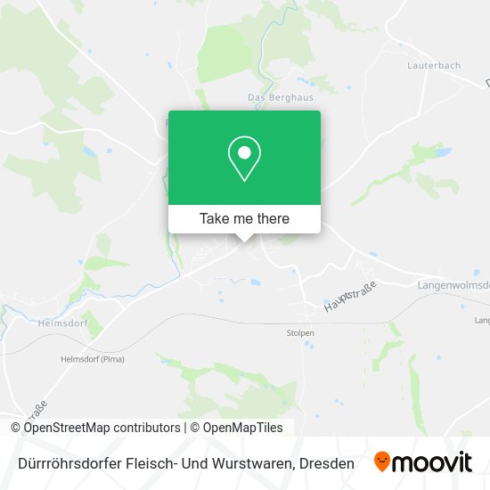 Карта Dürrröhrsdorfer Fleisch- Und Wurstwaren