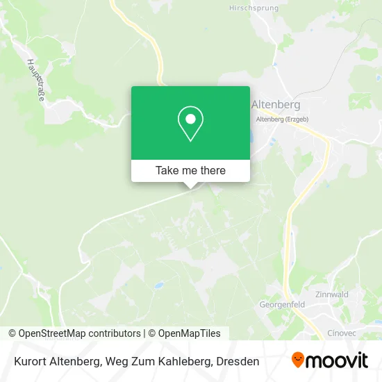 Карта Kurort Altenberg, Weg Zum Kahleberg