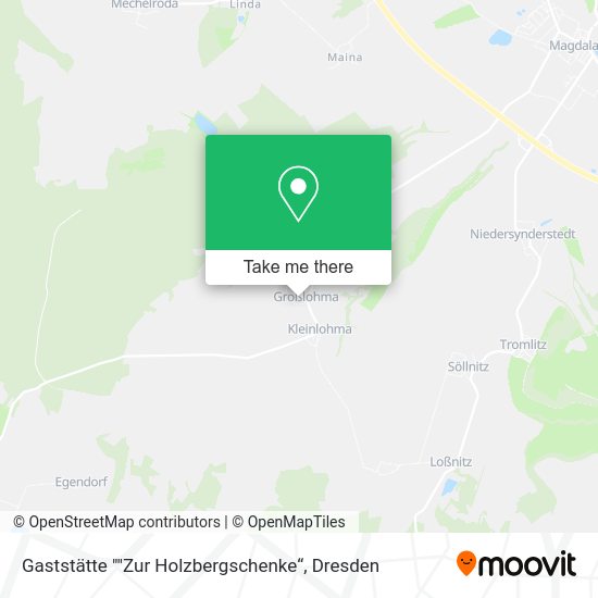 Карта Gaststätte ""Zur Holzbergschenke“