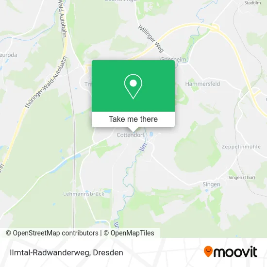 Карта Ilmtal-Radwanderweg