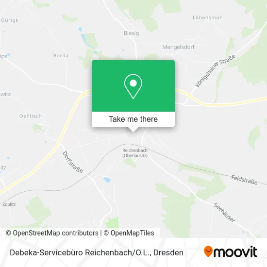 Карта Debeka-Servicebüro Reichenbach / O.L.