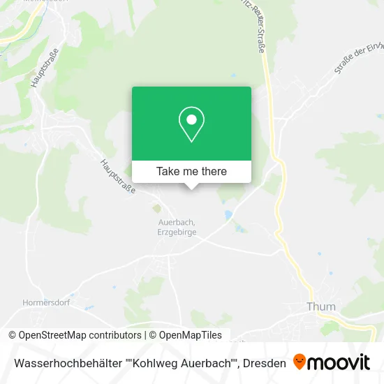 Карта Wasserhochbehälter ""Kohlweg Auerbach""