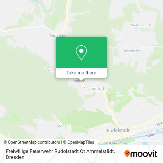 Карта Freiwillige Feuerwehr Rudolstadt Ot Ammelstädt