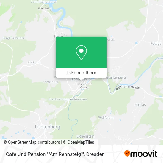 Карта Cafe Und Pension ""Am Rennsteig""