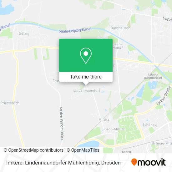 Карта Imkerei Lindennaundorfer Mühlenhonig