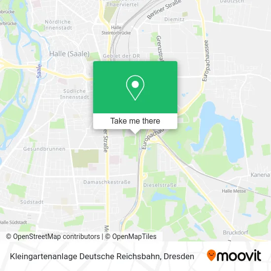 Карта Kleingartenanlage Deutsche Reichsbahn