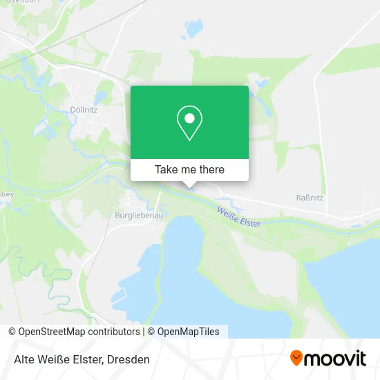 Карта Alte Weiße Elster