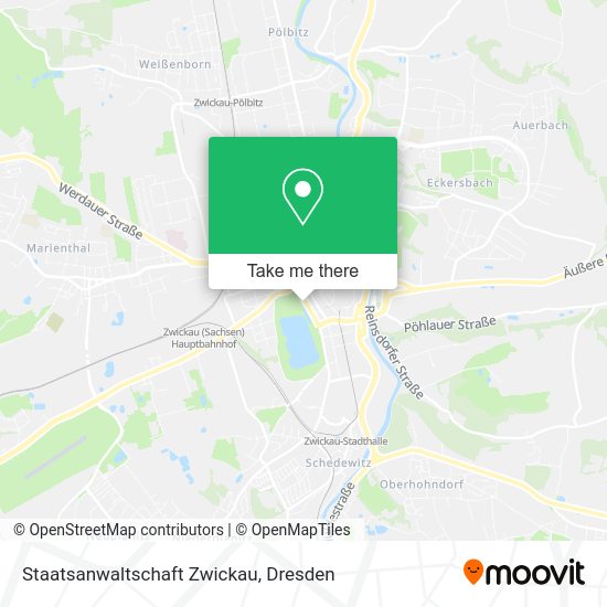 Карта Staatsanwaltschaft Zwickau