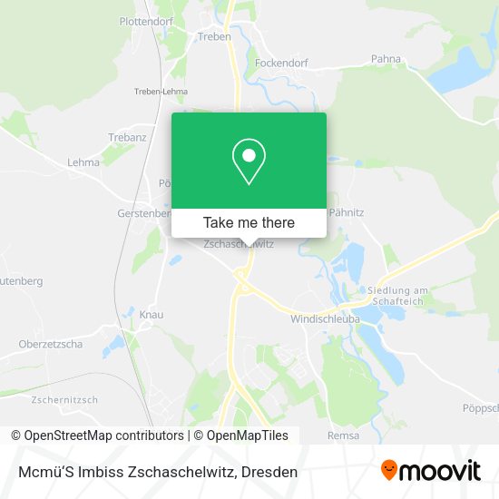 Карта Mcmü‘S Imbiss Zschaschelwitz