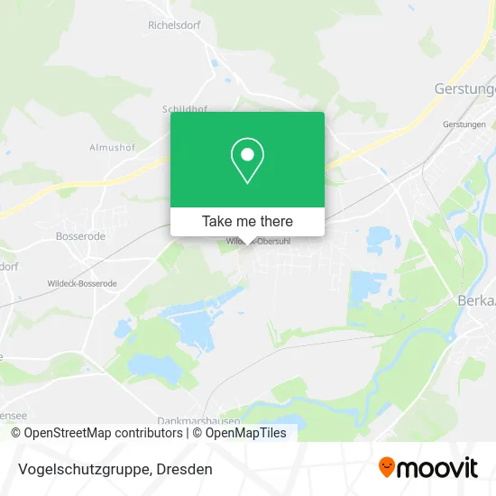 Карта Vogelschutzgruppe