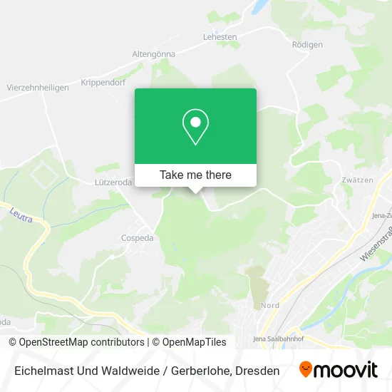 Карта Eichelmast Und Waldweide / Gerberlohe