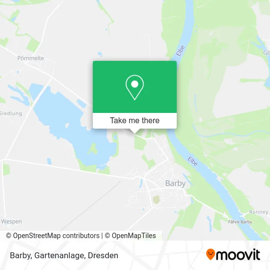 Карта Barby, Gartenanlage