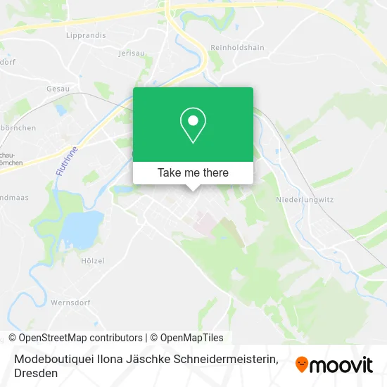 Карта Modeboutiquei Ilona Jäschke Schneidermeisterin