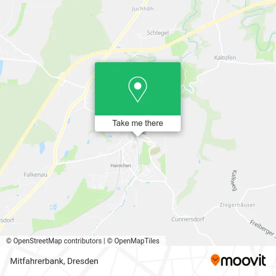 Карта Mitfahrerbank