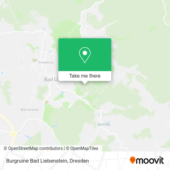 Карта Burgruine Bad Liebenstein