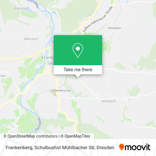 Карта Frankenberg, Schulbushst Mühlbacher Str