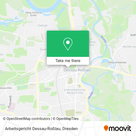 Arbeitsgericht Dessau-Roßlau map