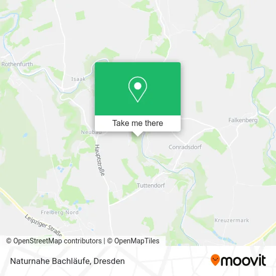 Карта Naturnahe Bachläufe