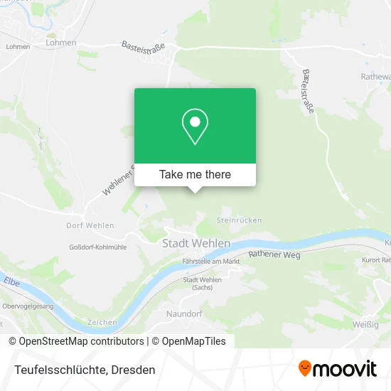 Карта Teufelsschlüchte