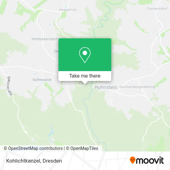 Карта Kohlichtkanzel