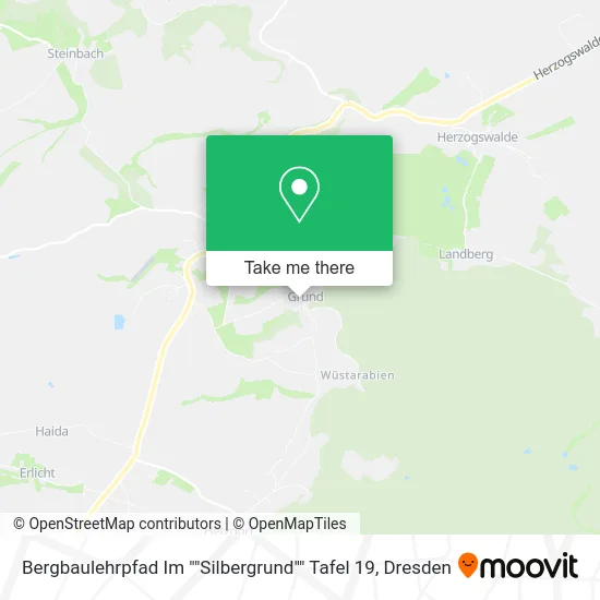 Карта Bergbaulehrpfad Im ""Silbergrund"" Tafel 19