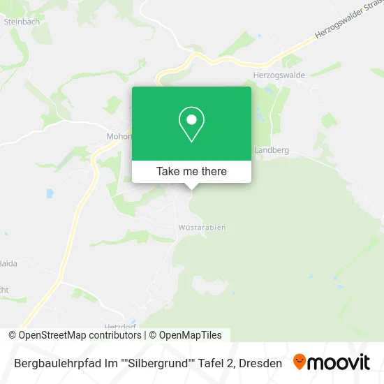 Карта Bergbaulehrpfad Im ""Silbergrund"" Tafel 2