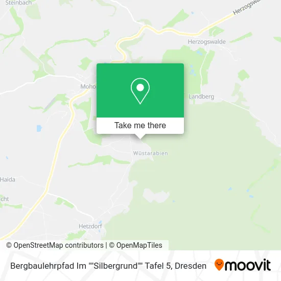 Карта Bergbaulehrpfad Im ""Silbergrund"" Tafel 5
