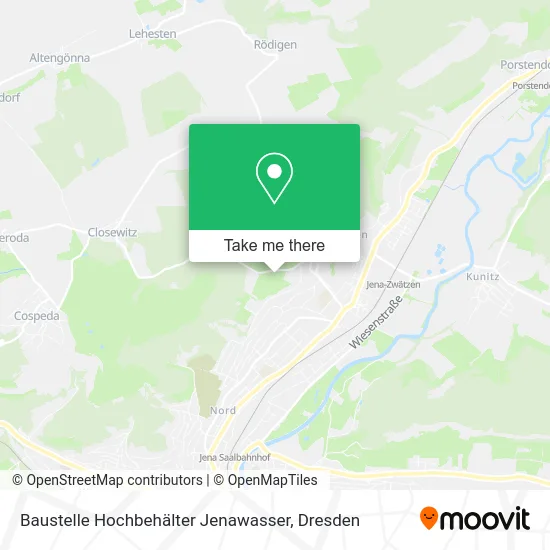 Карта Baustelle Hochbehälter Jenawasser