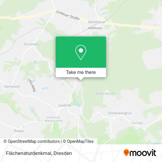 Карта Flächenaturdenkmal