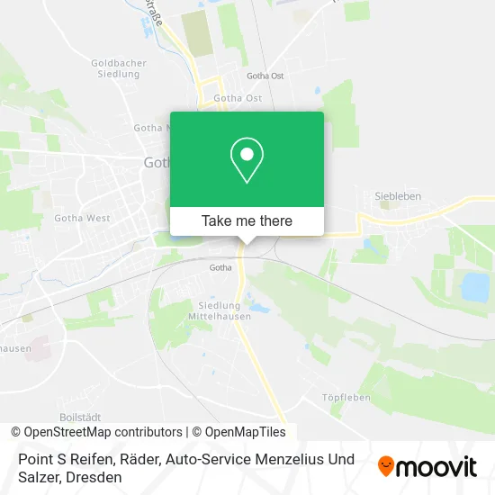 Карта Point S Reifen, Räder, Auto-Service Menzelius Und Salzer