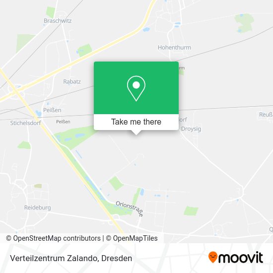Карта Verteilzentrum Zalando