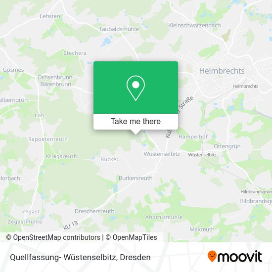 Карта Quellfassung- Wüstenselbitz