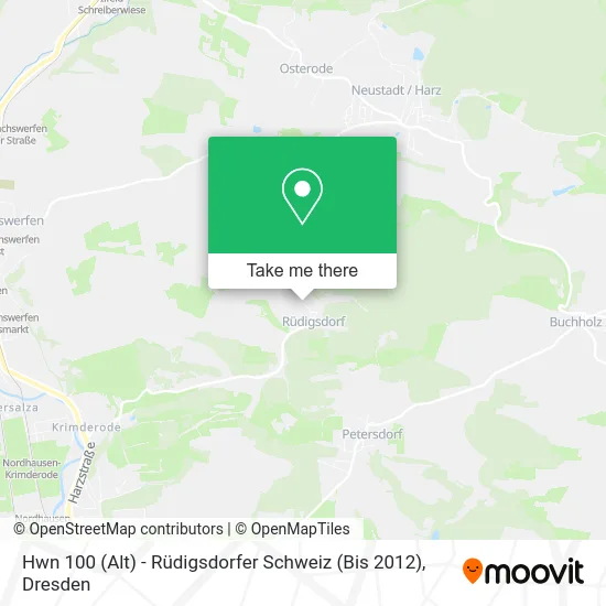 Карта Hwn 100 (Alt) - Rüdigsdorfer Schweiz (Bis 2012)