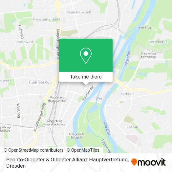 Карта Peonto-Olboeter & Olboeter Allianz Hauptvertretung