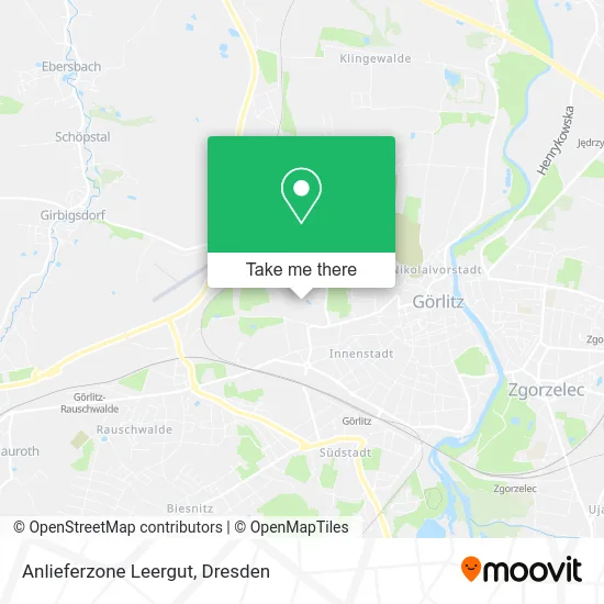 Карта Anlieferzone Leergut