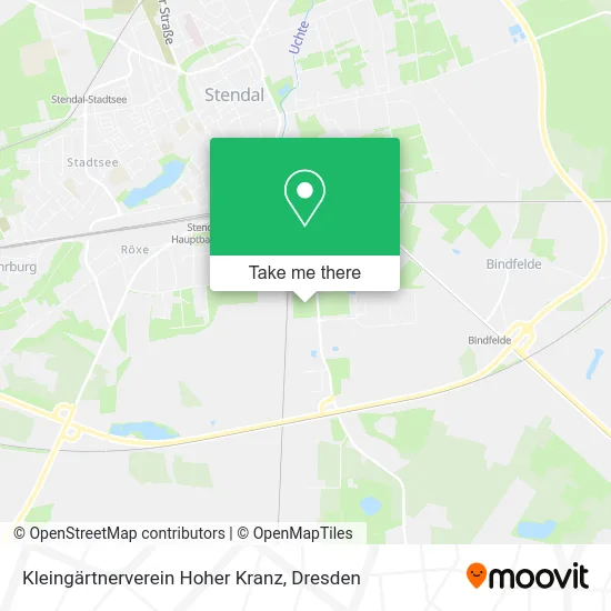 Карта Kleingärtnerverein Hoher Kranz