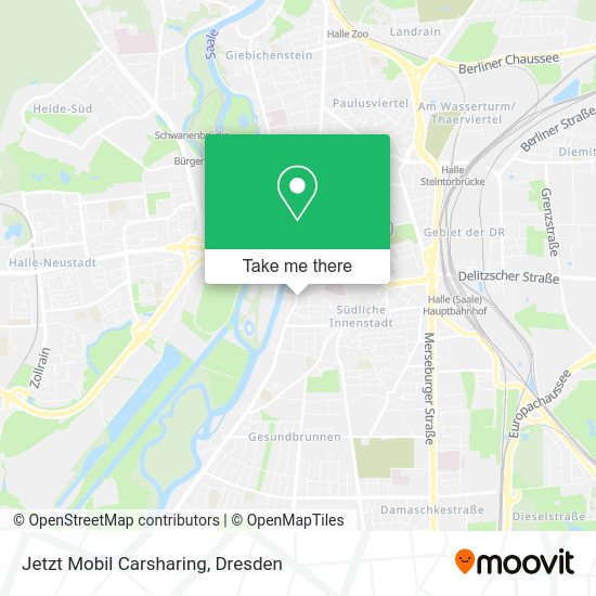 Карта Jetzt Mobil Carsharing