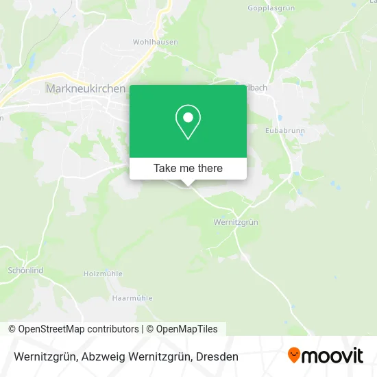 Карта Wernitzgrün, Abzweig Wernitzgrün