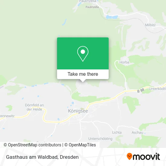 Карта Gasthaus am Waldbad