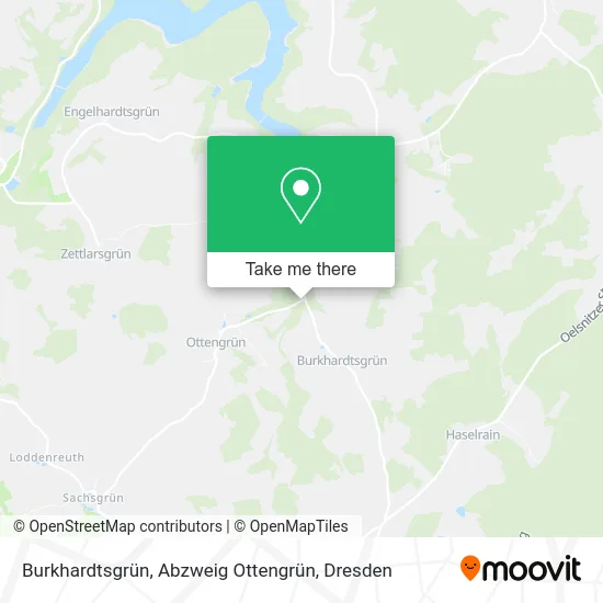 Карта Burkhardtsgrün, Abzweig Ottengrün