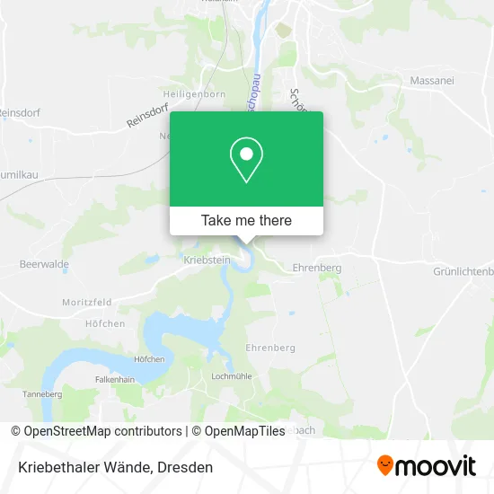 Карта Kriebethaler Wände