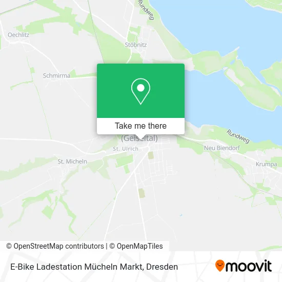 Карта E-Bike Ladestation Mücheln Markt