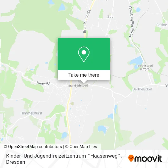 Карта Kinder- Und Jugendfreizeitzentrum ""Haasenweg""